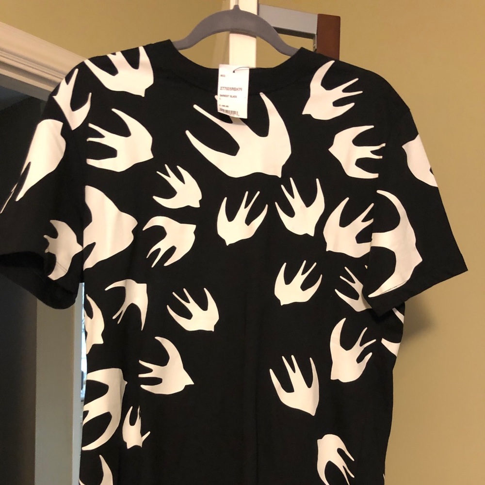 Alexander McQueen swan shirt